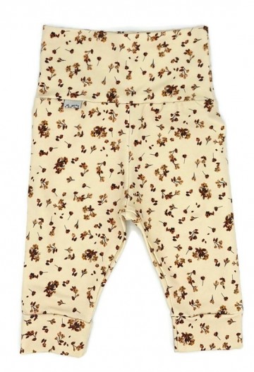 NB broekje FLOWER BROWN